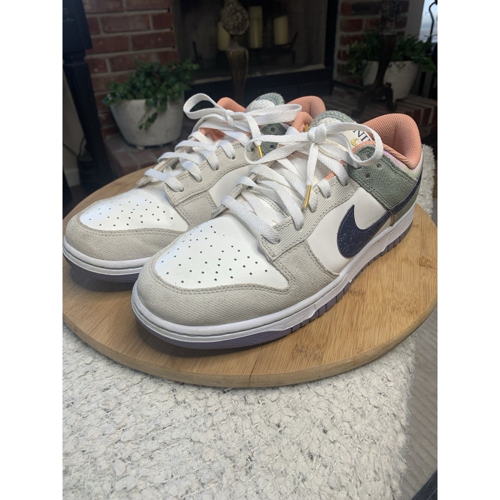 Nike Dunk Low Retro SE 'NOLA' Sail Bone Sneakers HV5750-133 Men's Size‎ 10.5